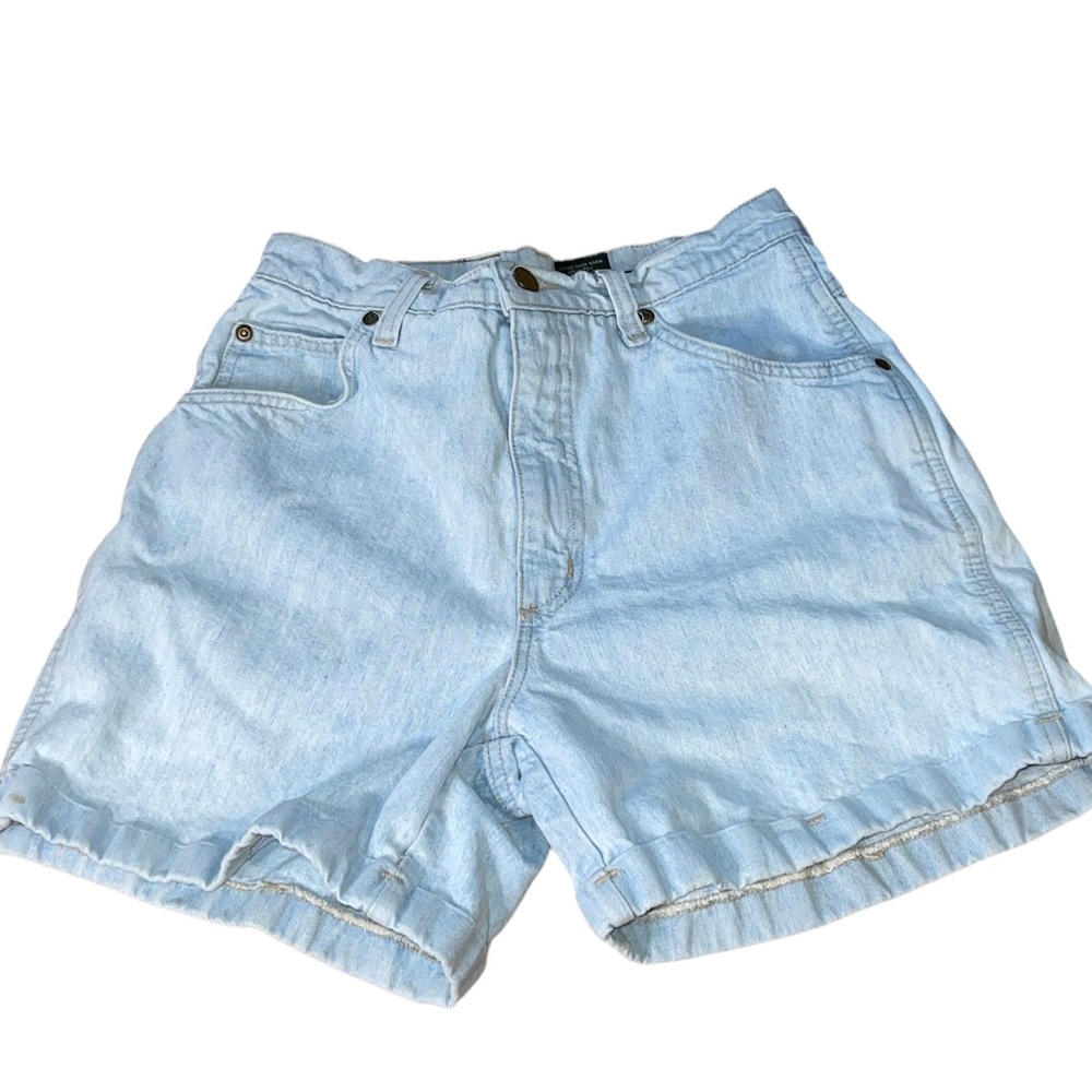 VTG Hunt Club Jeans Denim Shorts Womens 6 Light-Wash High-Rise Cuffed-Hem